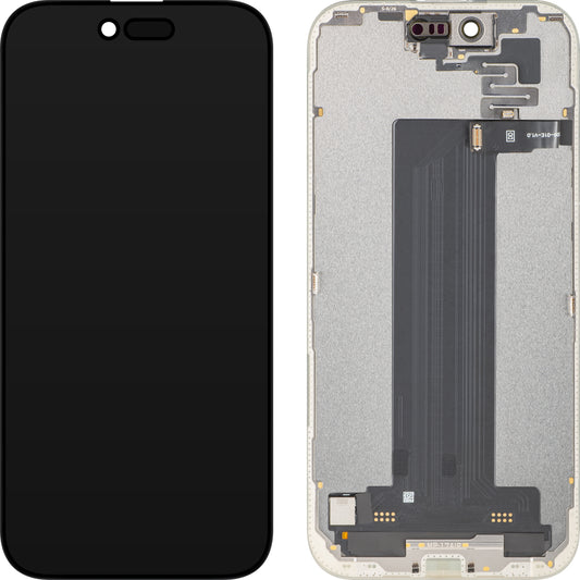 Display cu Touchscreen si Senzor Proximitate Lumina MP compatibil cu Apple iPhone 17 Air, cu Rama, Versiune Soft OLED FHD 120Hz Diagnostic, Negru