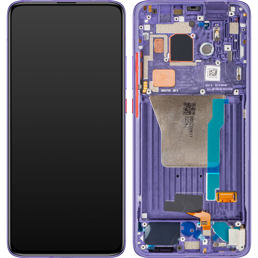 Display cu Touchscreen Xiaomi Poco F2 Pro, cu Rama, Mov (Electric Purple), Service Pack 56000F0J1100