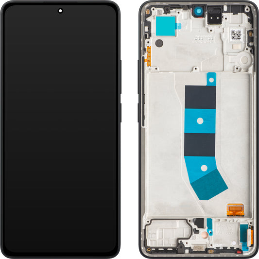 Display cu Touchscreen Xiaomi Redmi Note 13 4G, cu Rama, Negru (Midnight Black), Service Pack 56000400N700