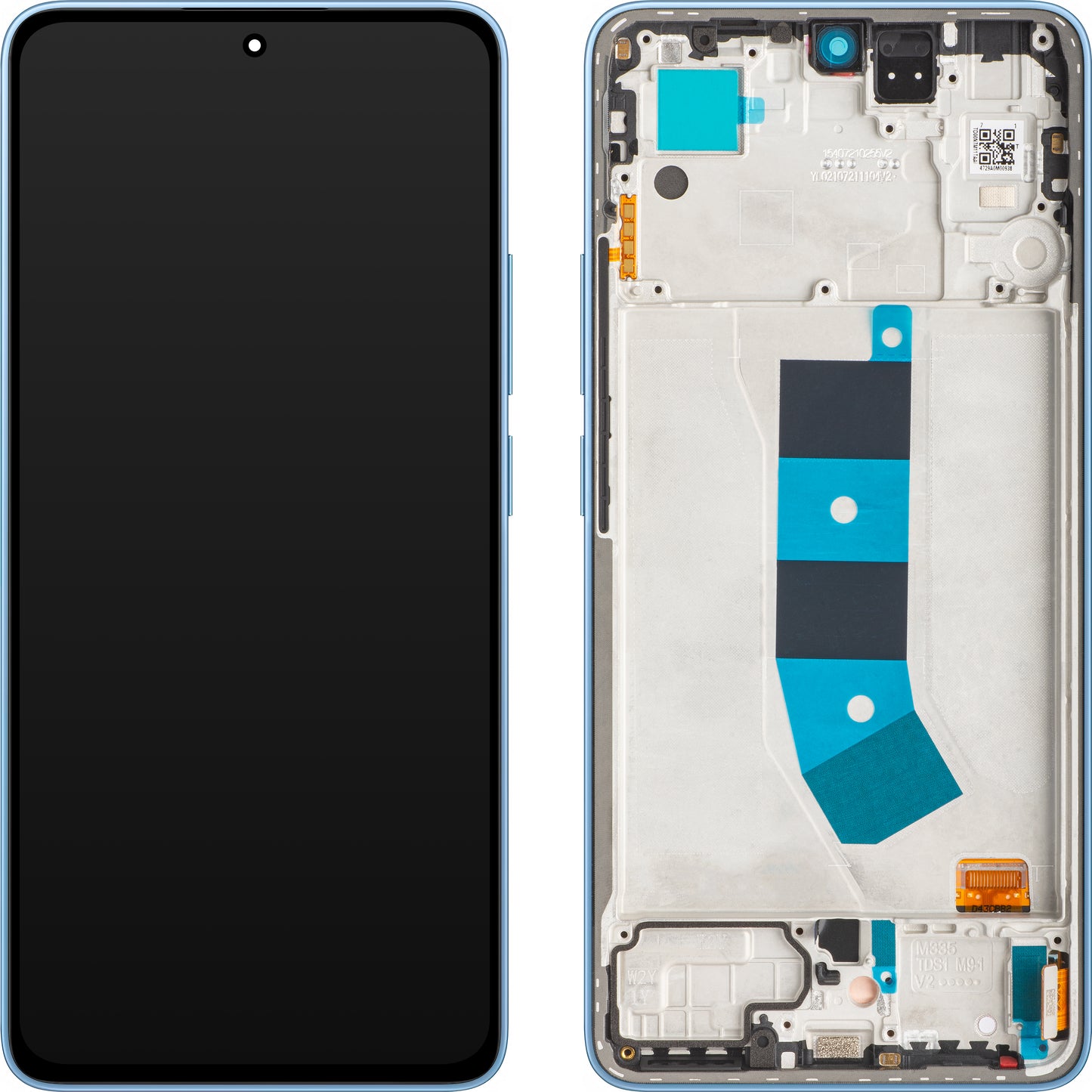 Display cu Touchscreen Xiaomi Redmi Note 13 4G, cu Rama, Albastru (Ice Blue), Service Pack 56000100N700