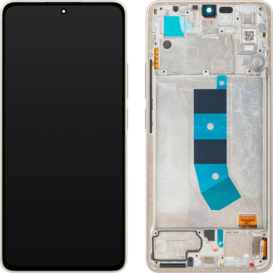Display cu Touchscreen Xiaomi Redmi Note 13 4G, cu Rama, Auriu (Prism Gold), Service Pack 56000200N700