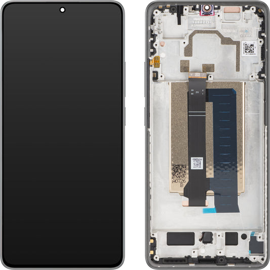 Display cu Touchscreen Xiaomi Poco X6 Pro, cu Rama, Gri, Service Pack 560001N11A00