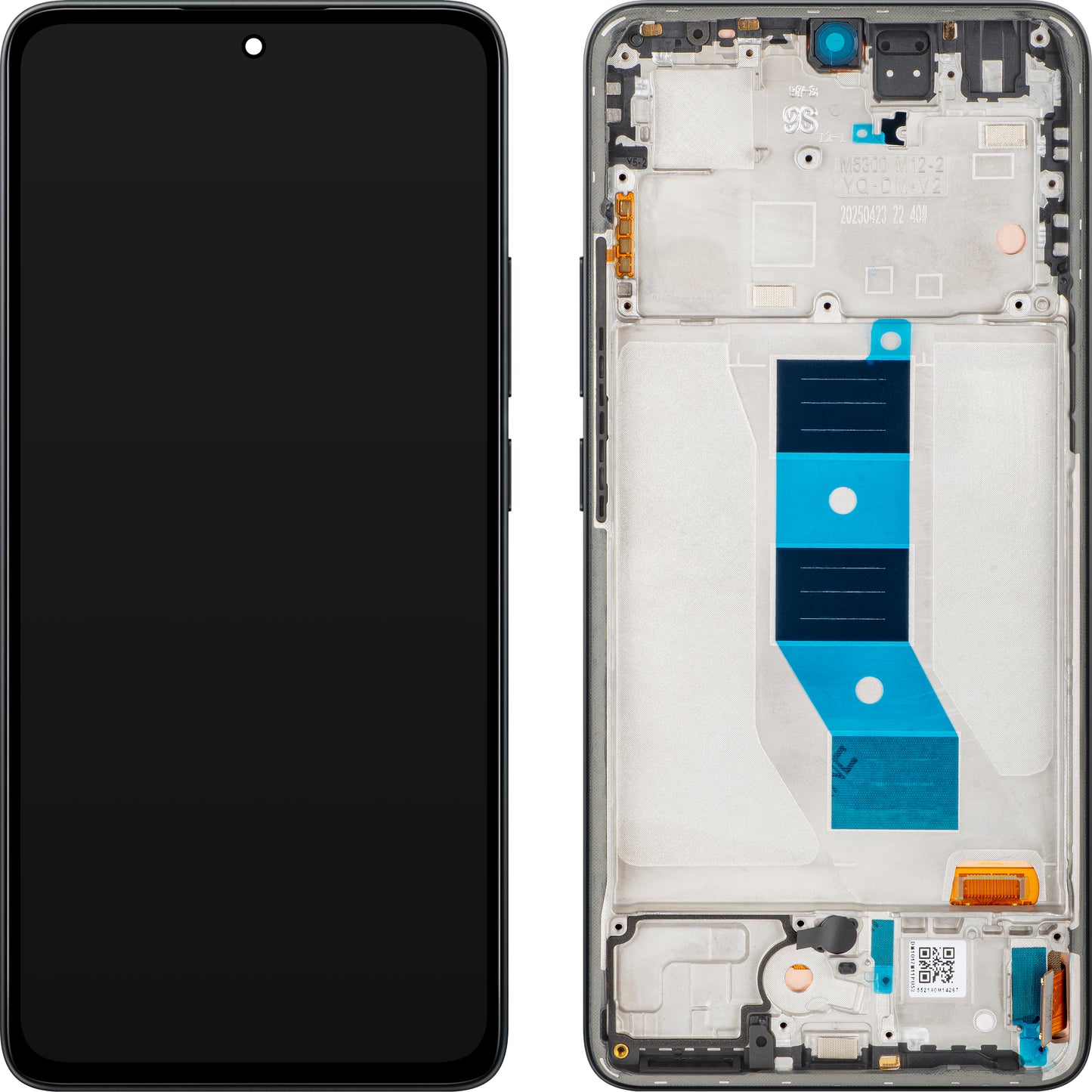 Display cu Touchscreen Xiaomi Poco M7 Pro 5G, cu Rama, Negru (Classic Black), Service Pack 5600140O17P00