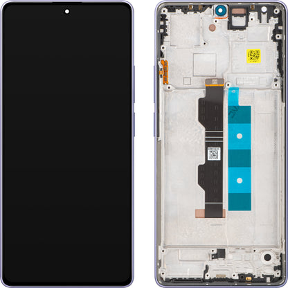 Display cu Touchscreen Xiaomi Redmi Note 14S, cu Rama, Violet (Aurora Purple), Service Pack 56000200N6R00