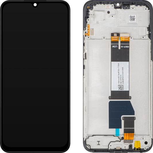 Display cu Touchscreen Xiaomi Poco C85 4G / Redmi 15C 4G, cu Rama, Versiune Globala, Negru, Service Pack 560009000O700