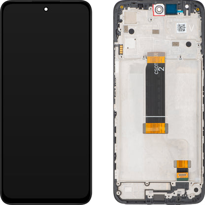Display cu Touchscreen Xiaomi Redmi 12 5G, cu Rama, Negru, Service Pack 5600180M1900