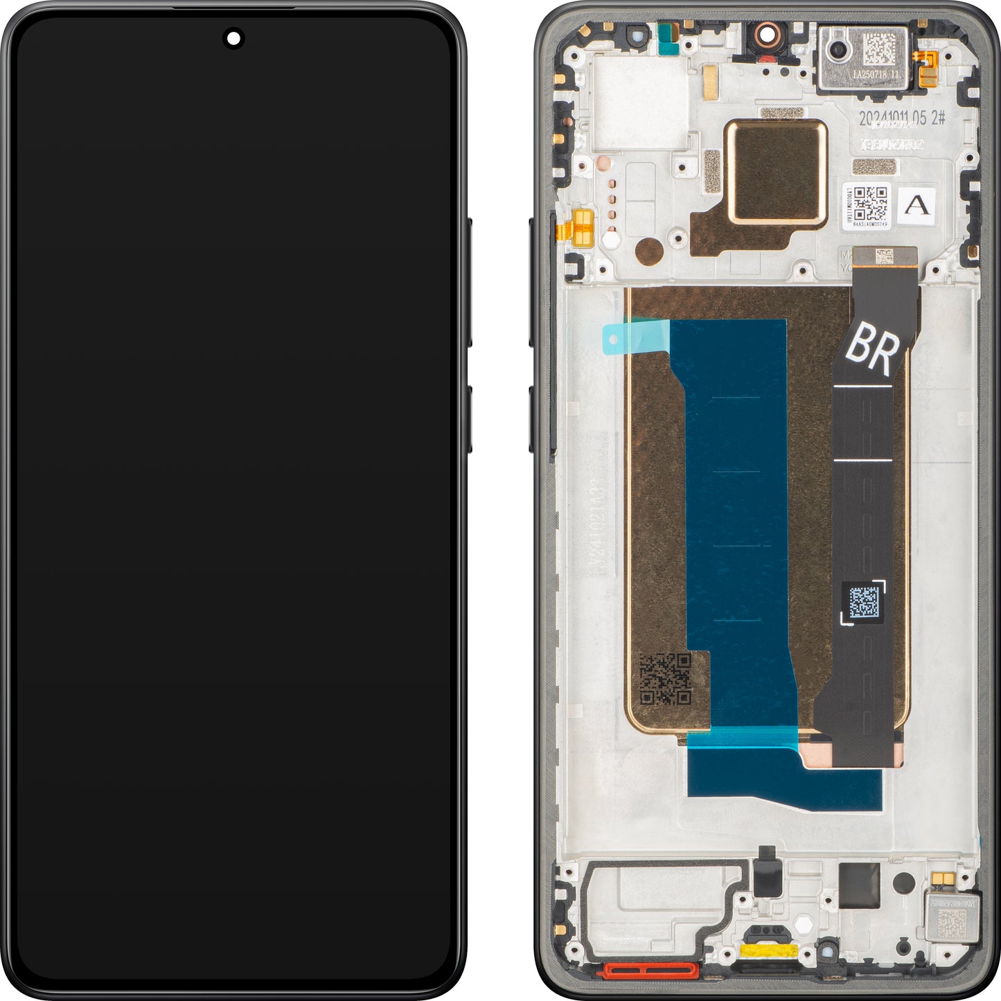 Display cu Touchscreen Xiaomi Poco X7 Pro, cu Rama, Negru, Swap 56000300O1000