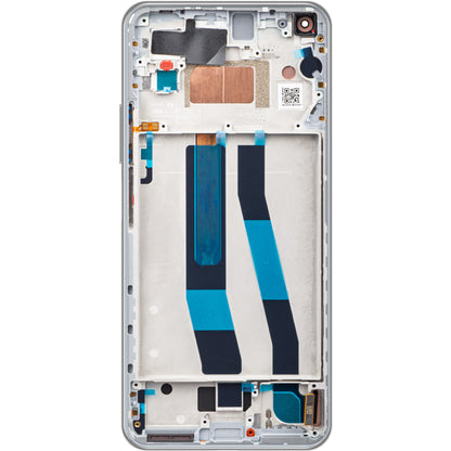 Display cu Touchscreen Xiaomi 11 Lite 5G NE, cu Rama, Alb (Snowflake White), Service Pack 5600040K9D00