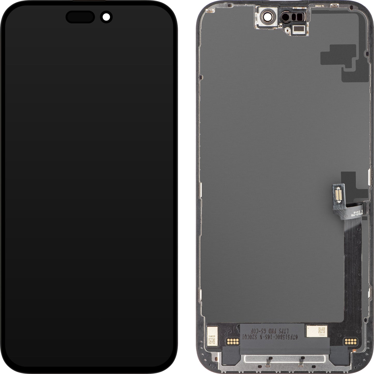 Display cu Touchscreen ZY pentru Apple iPhone 16 Plus, cu Rama, Versiune LCD In-Cell, Negru
