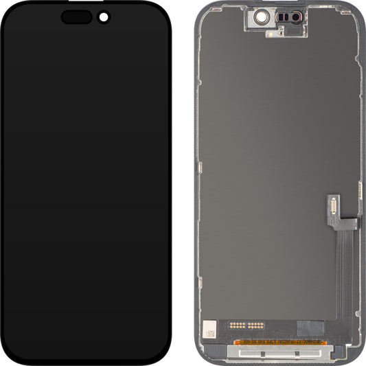 Display cu Touchscreen ZY pentru Apple iPhone 17, cu Rama, Versiune LCD In-Cell IC Movable, Negru