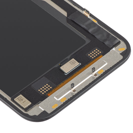 Display cu Touchscreen ZY pentru Apple iPhone 15 Pro, cu Rama, Versiune LCD In-Cell IC Movable, Negru
