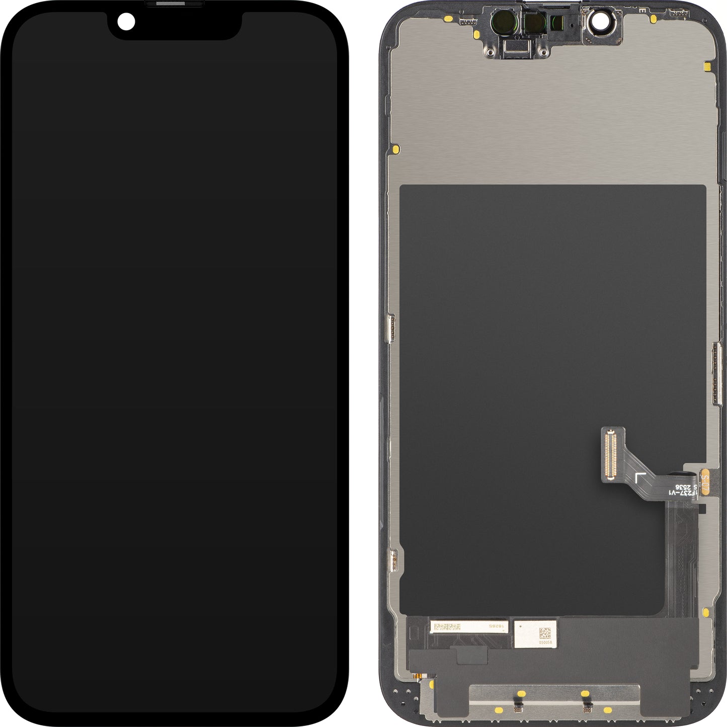 Display cu Touchscreen ZY pentru Apple iPhone 17e / 16e, cu Rama, Versiune LCD In-Cell IC Movable, Negru