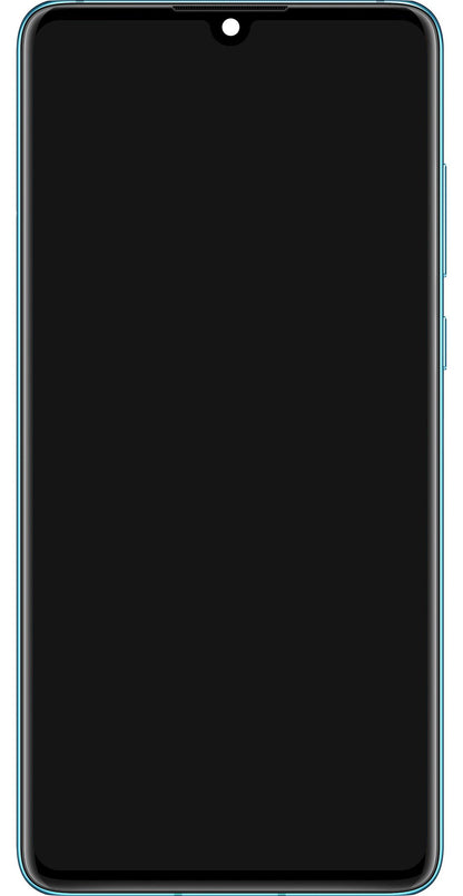 Display cu Touchscreen Huawei P30, cu Rama si Acumulator, Albastru (Aurora Blue), Service Pack 02354HRH