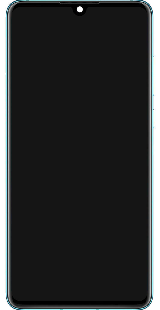 Display cu Touchscreen Huawei P30, cu Rama si Acumulator, Albastru (Aurora Blue), Service Pack 02354HRH