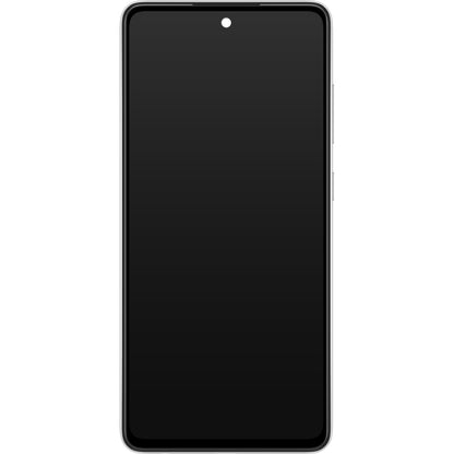 Display cu Touchscreen Samsung Galaxy A52 5G A526 / A52 A525, cu Rama, Alb, Service Pack GH82-25754D