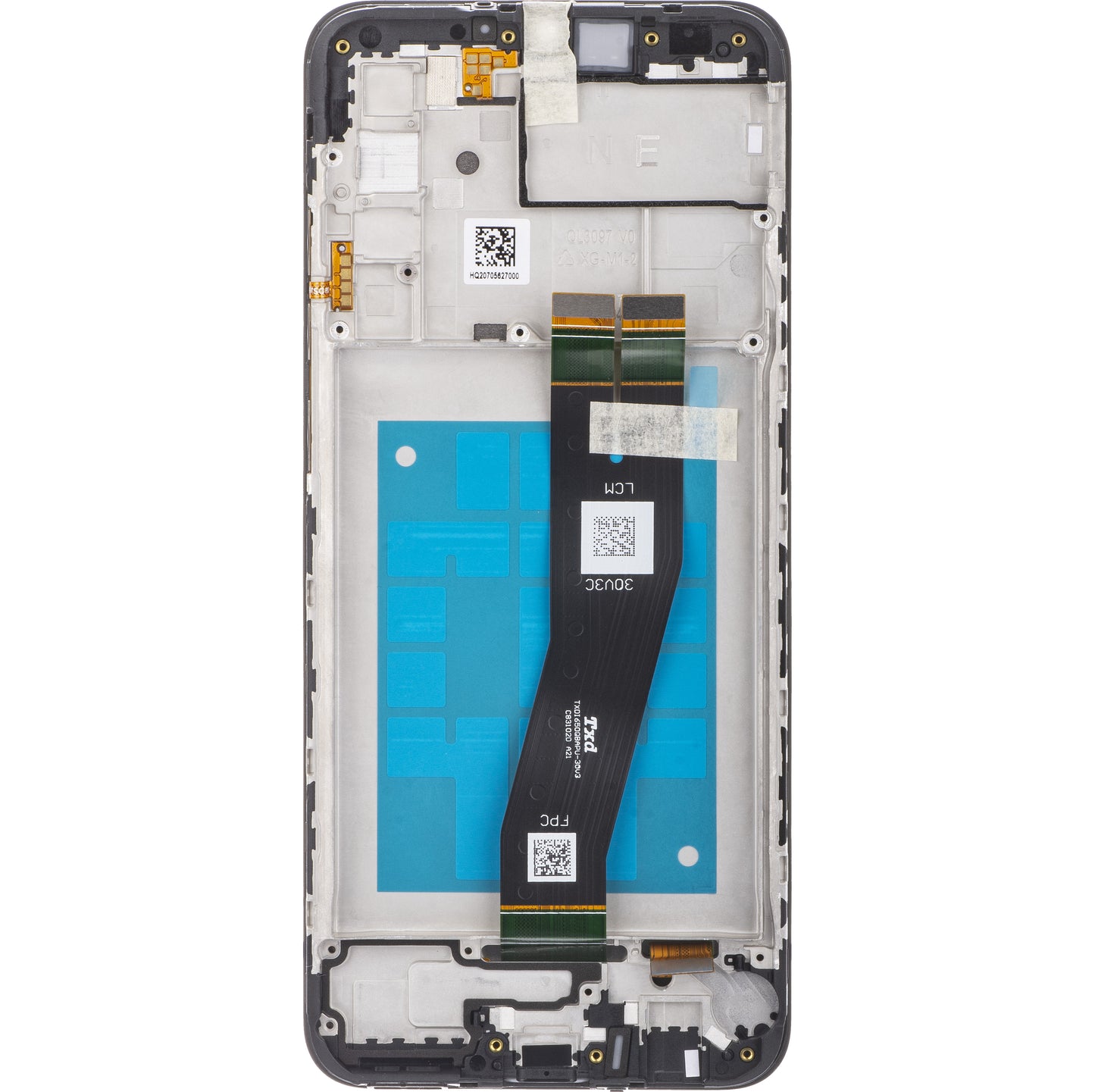 Display cu Touchscreen Samsung Galaxy A02s A025G, cu Rama, Negru, Service Pack GH81-20181A