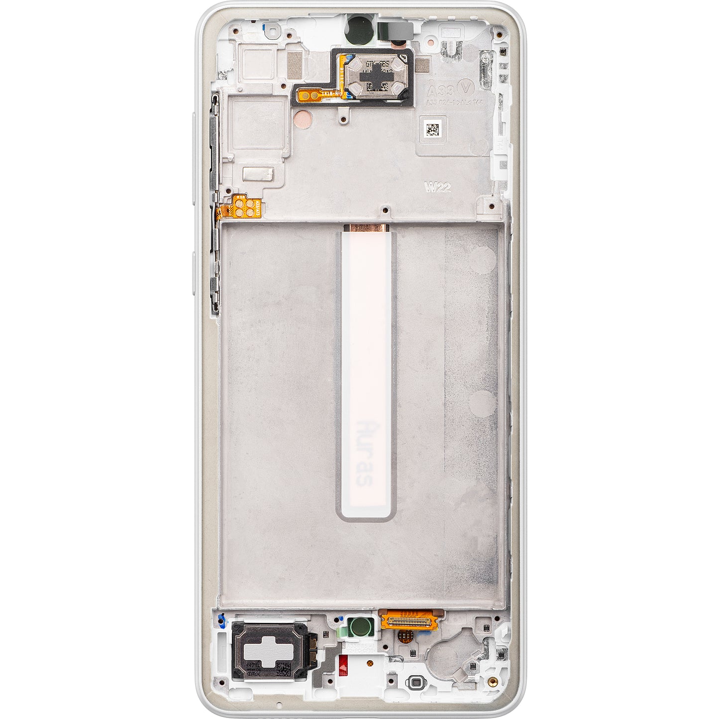 Display cu Touchscreen Samsung Galaxy A33 5G A336, cu Rama, Alb, Service Pack GH82-28143B