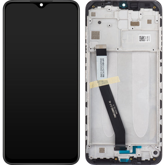 Display cu Touchscreen Xiaomi Redmi 9, cu Rama, Negru, Service Pack 5600050J1900