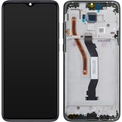 Display cu Touchscreen Xiaomi Redmi Note 8 Pro, cu Rama, Negru, Service Pack 56000500G700