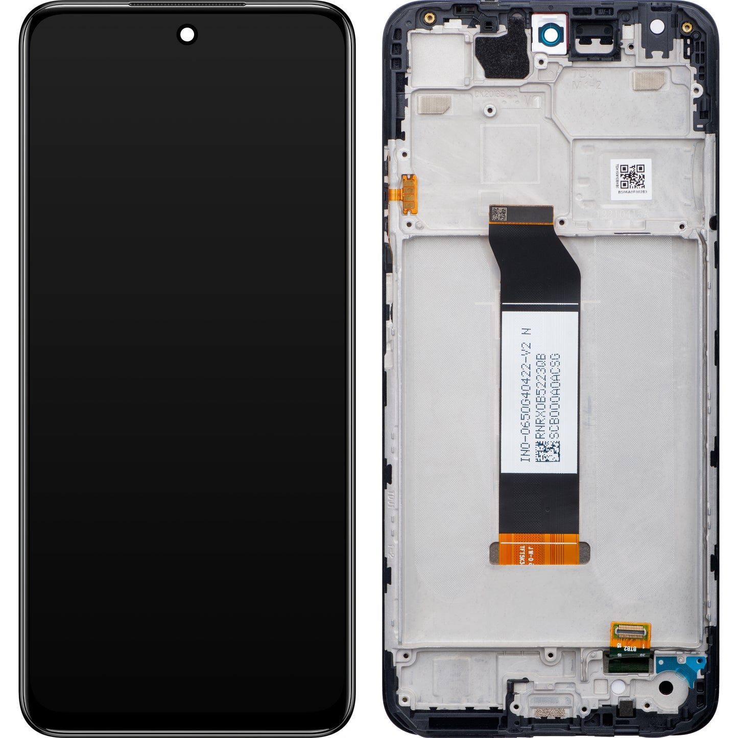 Display cu Touchscreen Xiaomi Redmi Note 10 5G, cu Rama, Gri, Service Pack 5600020K1900