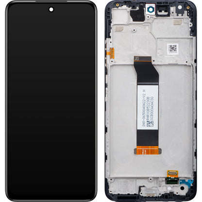 Display cu Touchscreen Xiaomi Redmi Note 10 5G, cu Rama, Gri, Service Pack 5600020K1900