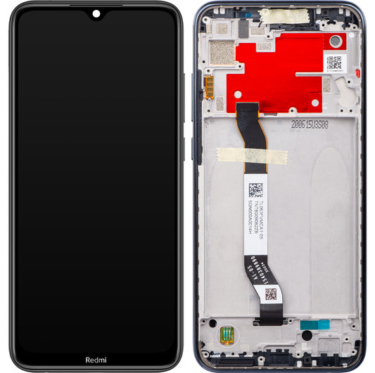 Display cu Touchscreen Xiaomi Redmi Note 8T, cu Rama, Negru, Service Pack 5600040C3X00