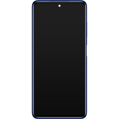 Display cu Touchscreen Xiaomi Poco X3 Pro, cu Rama, Albastru, Service Pack 560003J20S00