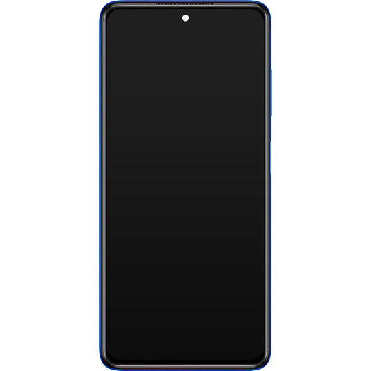 Display cu Touchscreen Xiaomi Poco X3 Pro, cu Rama, Albastru, Service Pack 560003J20S00