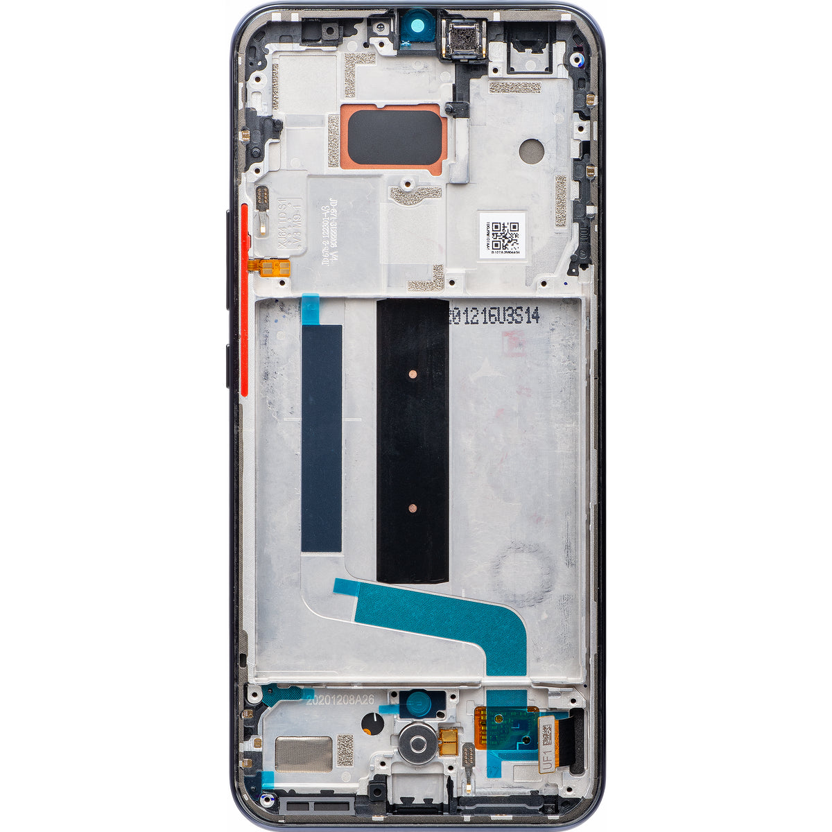 Display cu Touchscreen Xiaomi Mi 10 Lite 5G, cu Rama, Gri, Service Pack 56000400J900