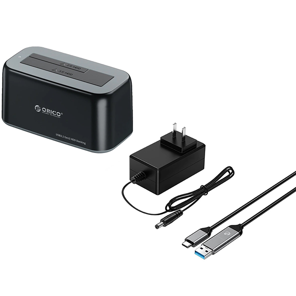 Docking Station Orico 6819C3 1-Drive pentru HDD / SSD SATA 2.5inch / 3.5inch, Negru