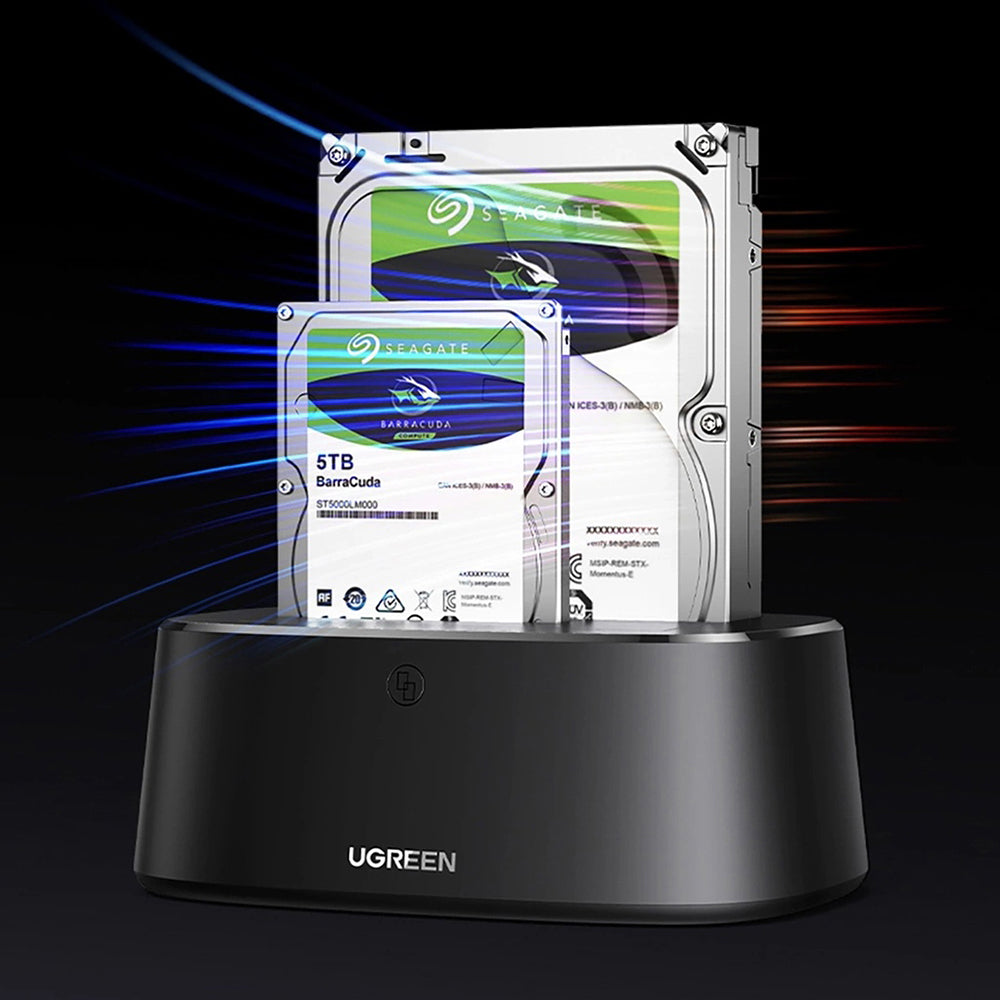 Docking Station UGREEN CM198 (50857) pentru HDD / SSD SATA 2.5inch / 3.5inch, Negru