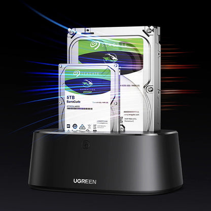 Docking Station UGREEN CM198 (50857) pentru HDD / SSD SATA 2.5inch / 3.5inch, Negru
