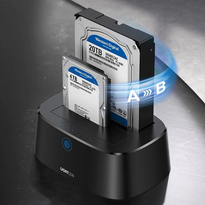 Docking Station UGREEN CM198 (50857) pentru HDD / SSD SATA 2.5inch / 3.5inch, Negru
