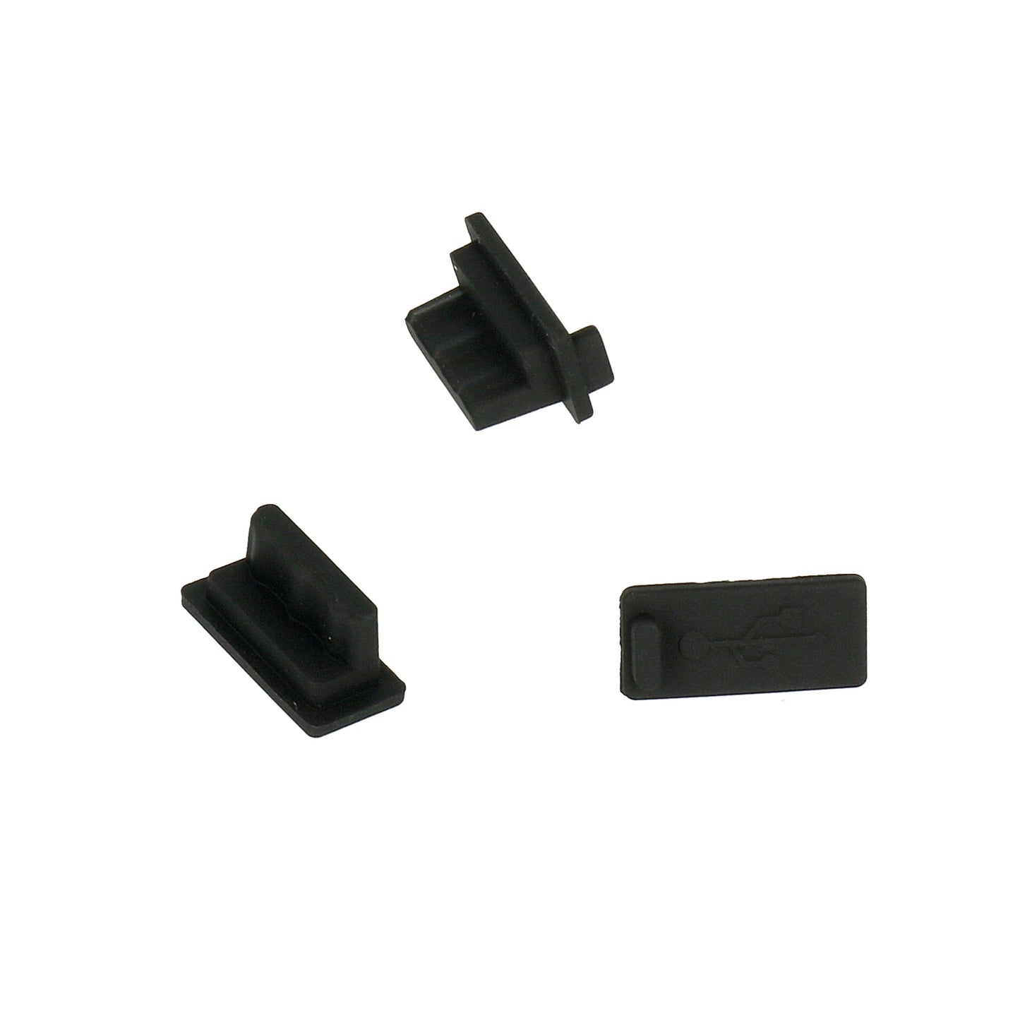 Dop Anti Praf Port Telefon OEM, USB-A, Set 10 bucati, Negru