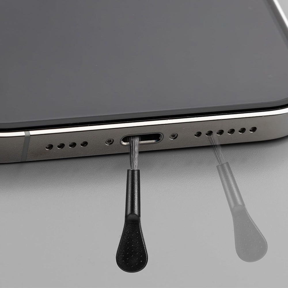 Dop Anti Praf Port Telefon Techsuit AD1, USB-C, Set 4 bucati, Negru