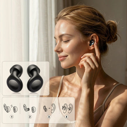 Dopuri de Urechi Tech-Protect QuietFit, Negre