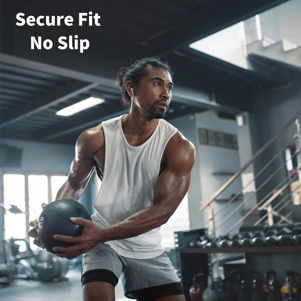 Dopuri Techsuit ET3 pentru Samsung Galaxy Buds3 Pro, Marime S / M / L, Albe