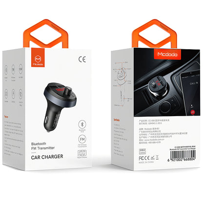 Modulator FM Bluetooth McDodo, 2 x USB-A