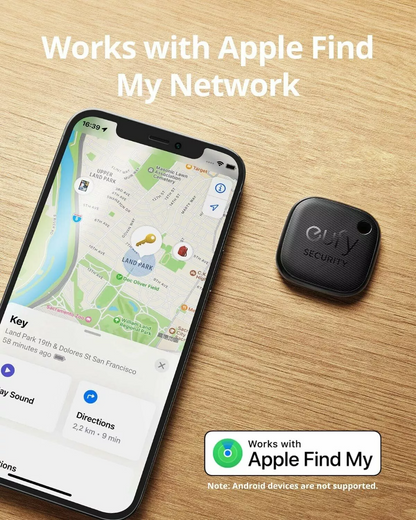 Eufy Security SmartTrack Link pentru iOS Series, Set 2 Bucati, Negru E87B0011