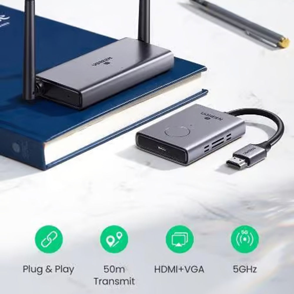 Extender Wireless HDMI UGREEN CM506, 1080P, Gri