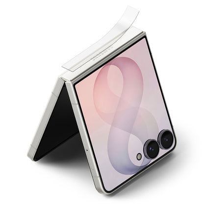 Folie de protectie Balama Ringke Dual Easy pentru Samsung Galaxy Z Flip8 F776, Plastic, Set 2 bucati