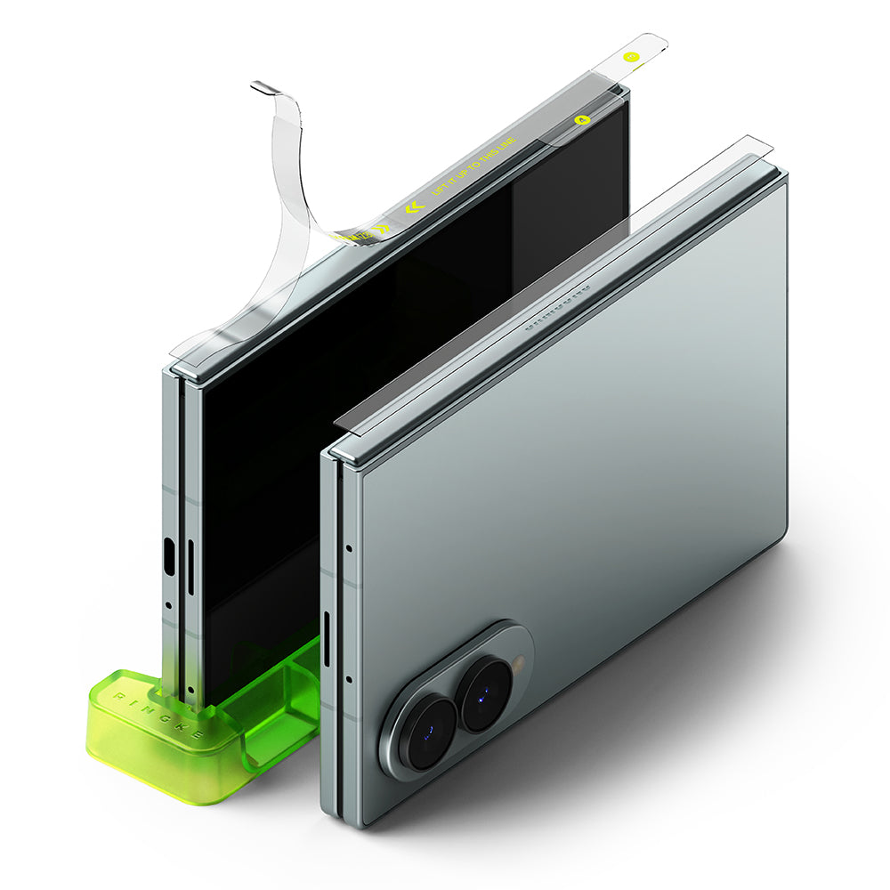 Folie de protectie Balama Ringke Dual Easy pentru Samsung Galaxy Z Fold8 F971, Plastic, Set 2 bucati