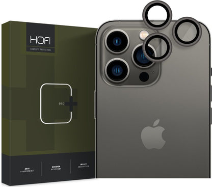 Folie de protectie Camera Spate Tech-Protect CamRing PRO+ pentru Apple iPhone 14 Pro Max / 14 Pro, Sticla Securizata, Neagra