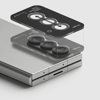 Folie de protectie Camera Spate Ringke pentru Samsung Galaxy Z Fold6 F956, Sticla Securizata, Set 2 bucati, Neagra