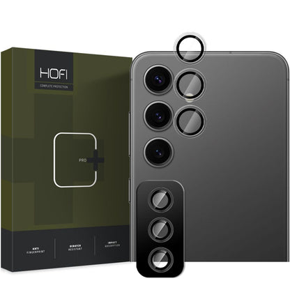 Folie de protectie Camera Spate HOFI CamRing PRO+ pentru Samsung Galaxy S25+ S936, Sticla Securizata, Neagra