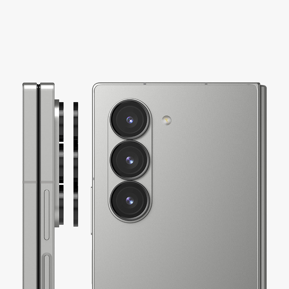 Folie de protectie Camera Spate Ringke pentru Samsung Galaxy Z Fold6 F956, Sticla Securizata, Set 2 bucati, Neagra