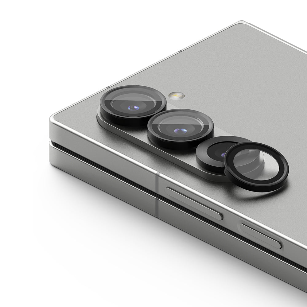 Folie de protectie Camera Spate Ringke pentru Samsung Galaxy Z Fold6 F956, Sticla Securizata, Set 2 bucati, Neagra