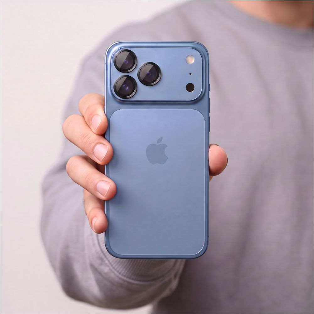 Folie de protectie Camera Spate Tech-Protect CamRing Fit+ pentru Apple iPhone 18 Pro / 18 Pro Max, Sticla Securizata, Neagra
