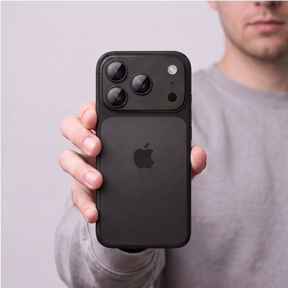 Folie de protectie Camera Spate Tech-Protect CamFull Fit+ pentru Apple iPhone 18 Pro, Sticla Securizata, Neagra