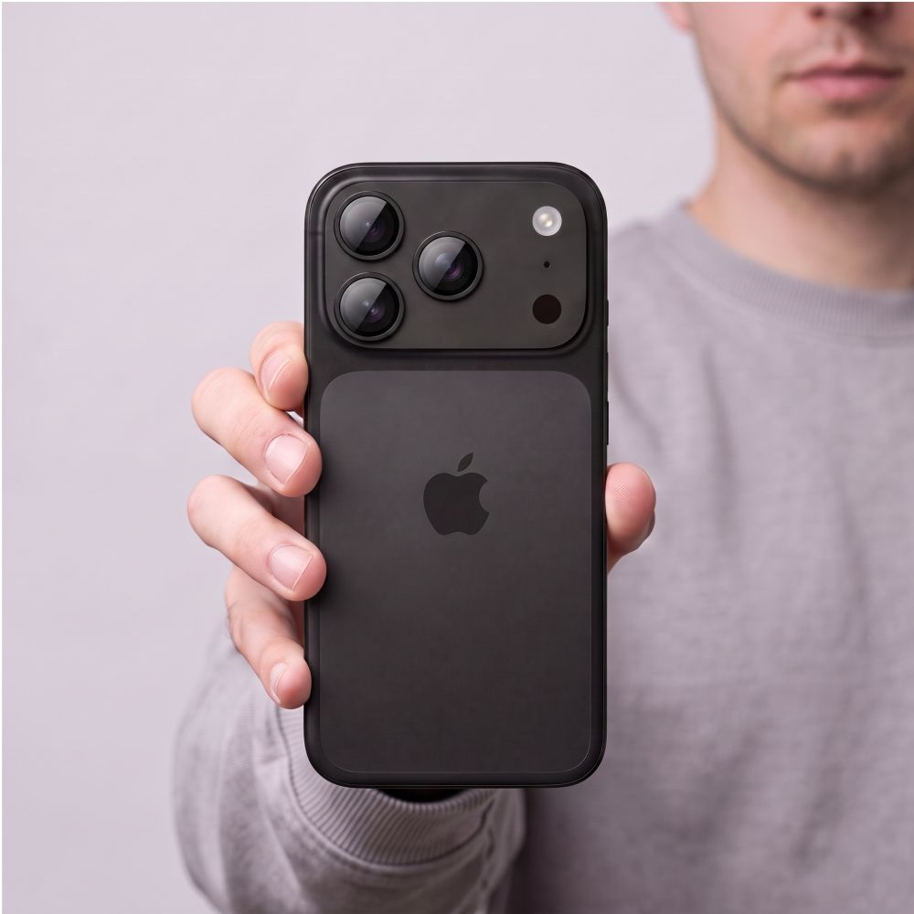 Folie de protectie Camera Spate Tech-Protect CamFull Fit+ pentru Apple iPhone 18 Pro Max, Sticla Securizata, Neagra